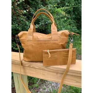 Satchel Savannah Mini Madray - Lager Leather - Bronze Hardware - NWOT